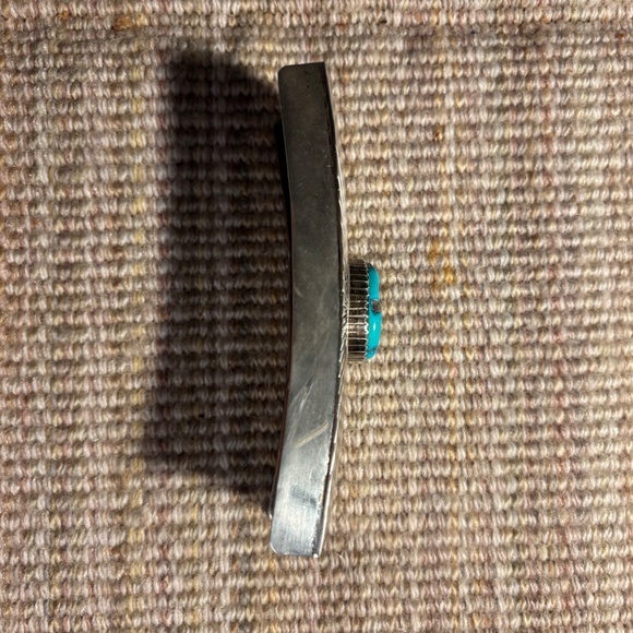 STERLING SILVER NAVAJO BELT BUCKLE - Picture 3 of 5